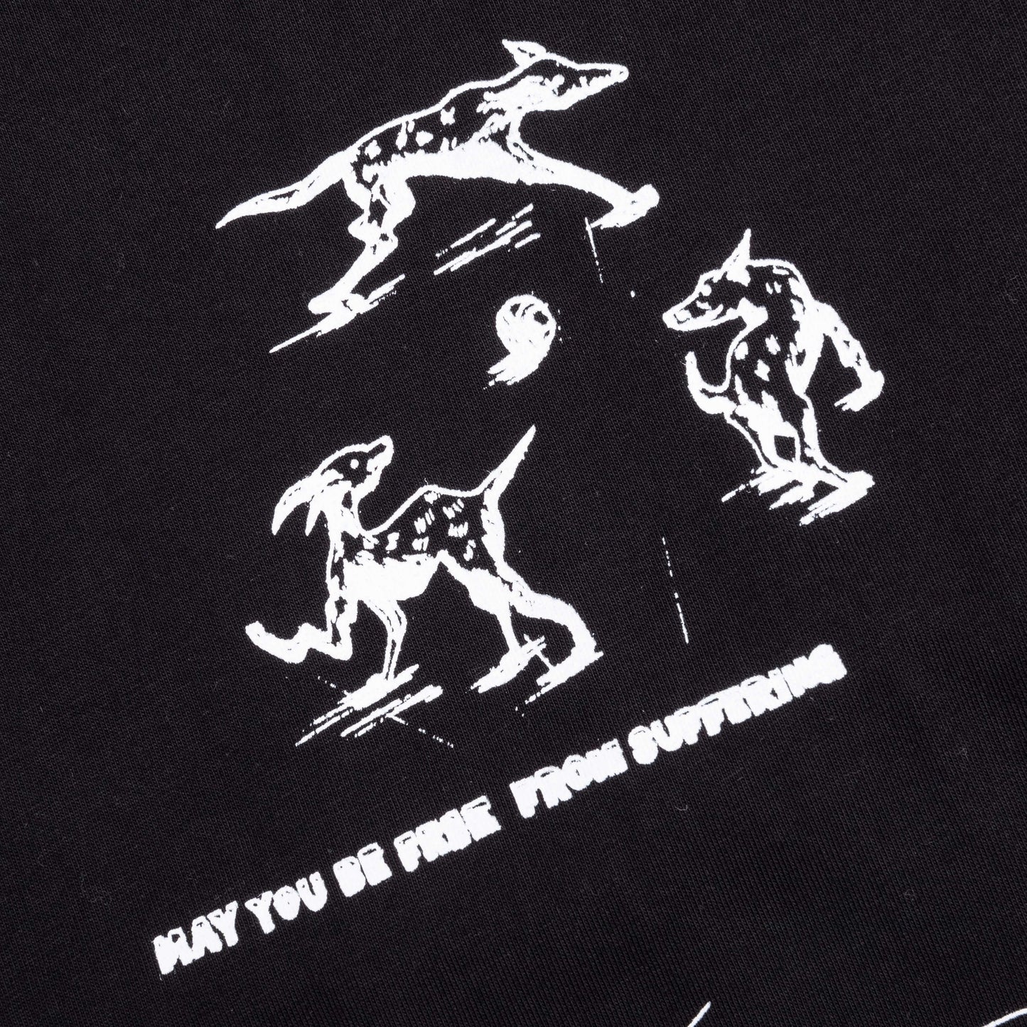 Test Print Tee Black