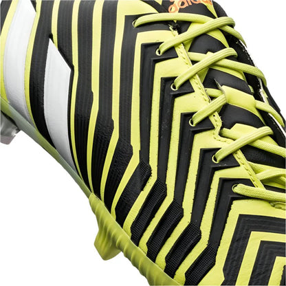 adidas Predator Instinct FG Firm Ground Soccer Cleats Flash Yellow White Dark Grey