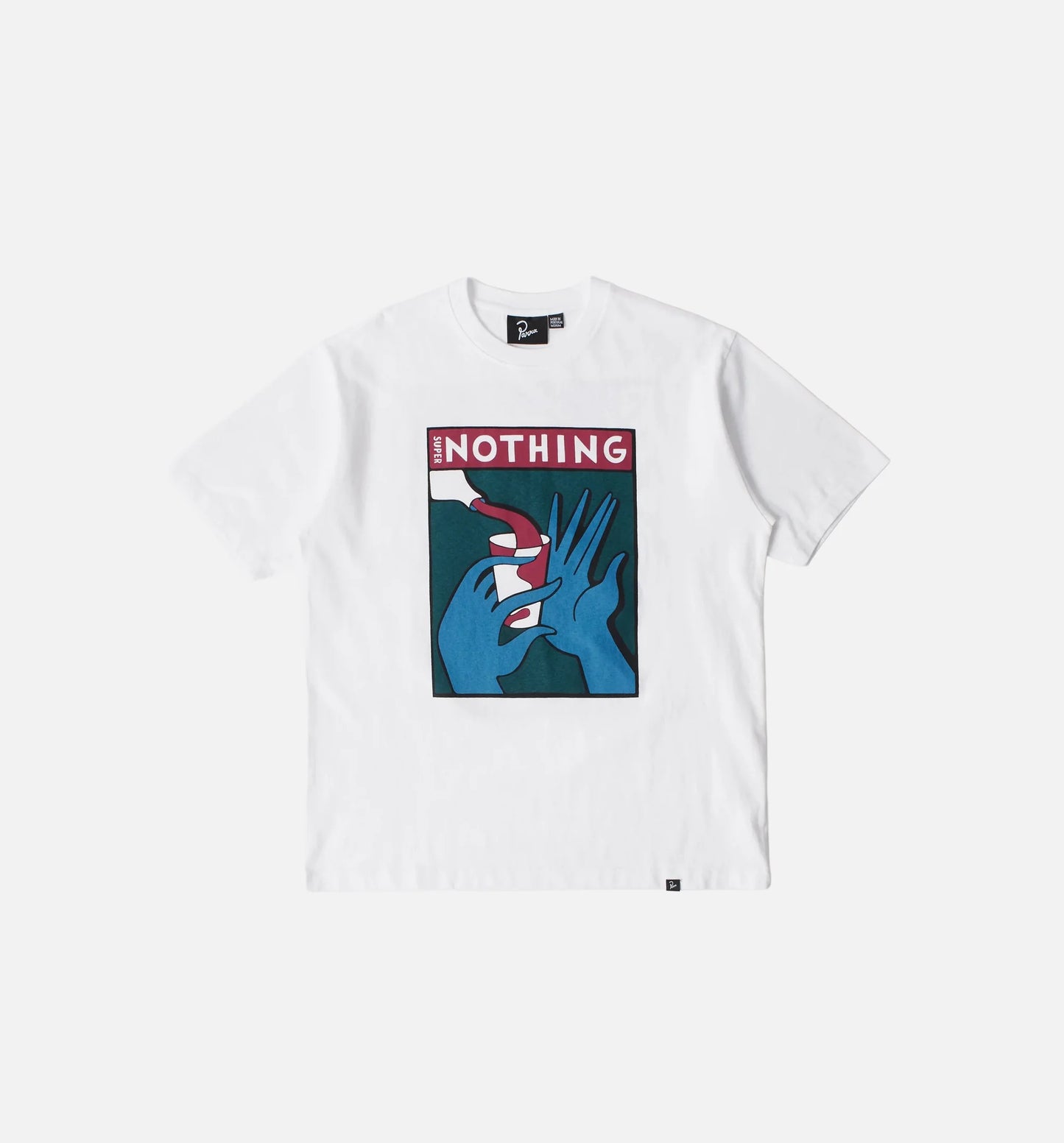 Super Nothing Mens Short Sleeve Shirt White