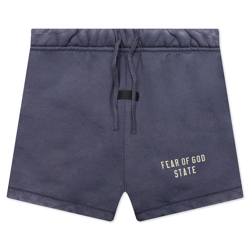 Kids Heavy Fleece Soccer Short Marine