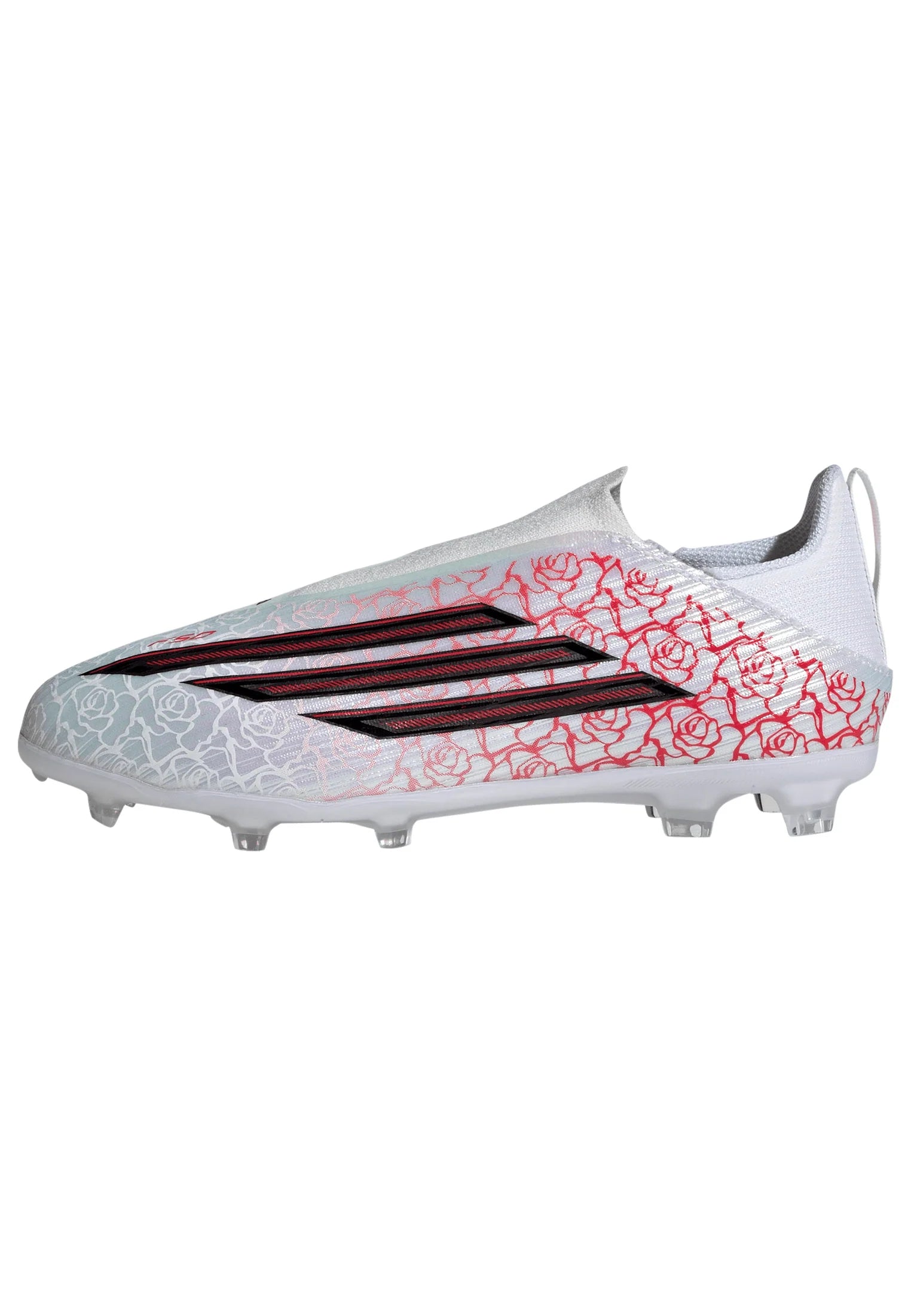 adidas F50 League Laceless FG Firm Ground Youth Soccer Cleats White Black Red