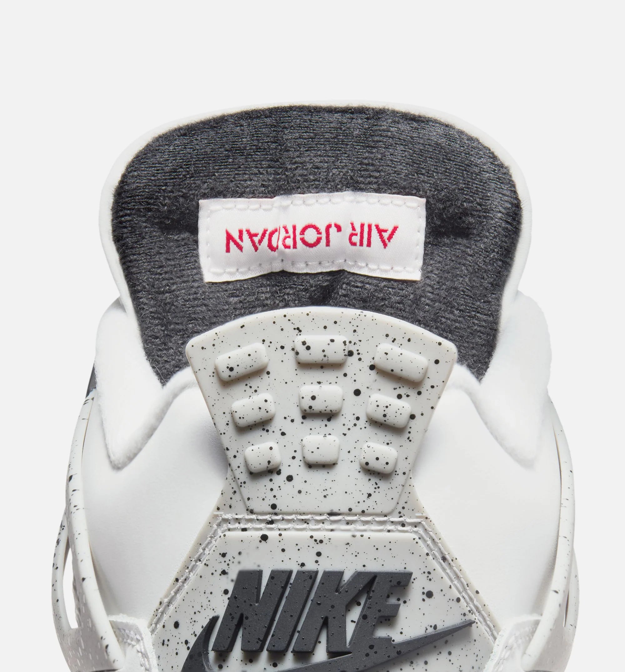 Air Jordan 4 Retro White Cement Mens Lifestyle Shoe Summit White Fire Red Cement Grey Black Limit One Per Customer