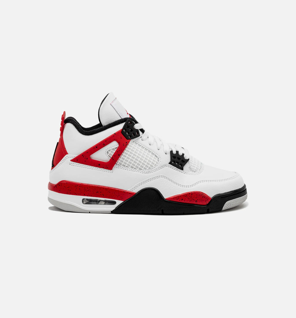 Air Jordan 4 Retro Red Cement Mens Lifestyle Shoe White Red Limit One Per Customer