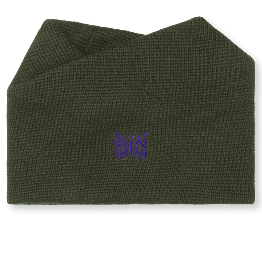 Merino Wool Neck Warmer Olive