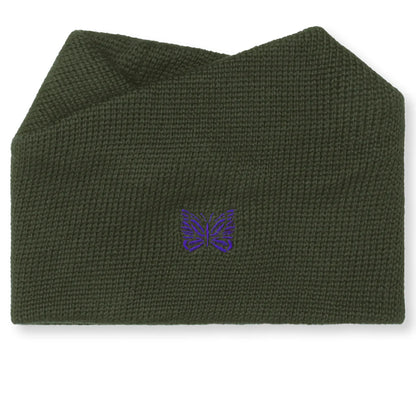 Merino Wool Neck Warmer Olive
