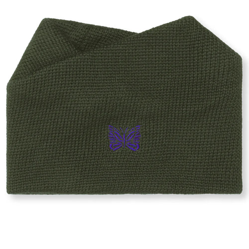 Merino Wool Neck Warmer Olive