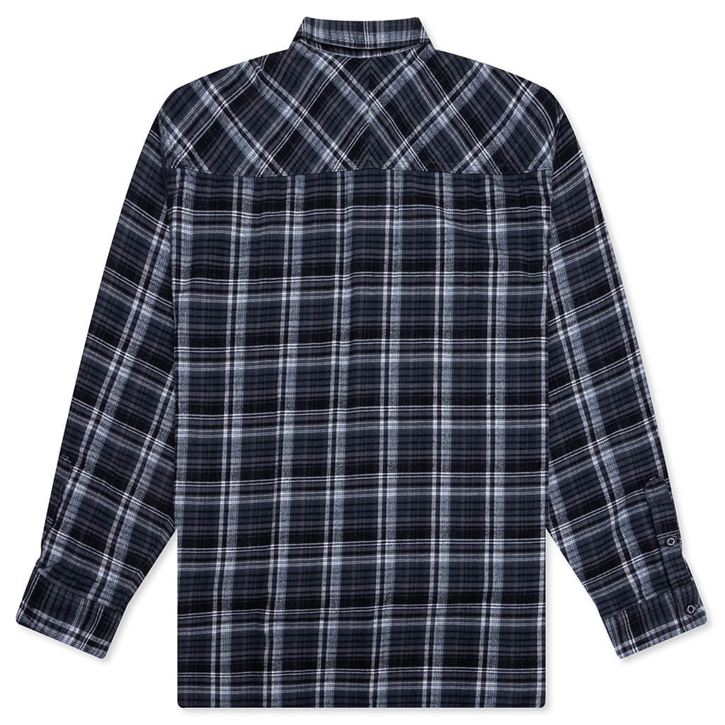 Clan Tartan L S Check Shirt Gray