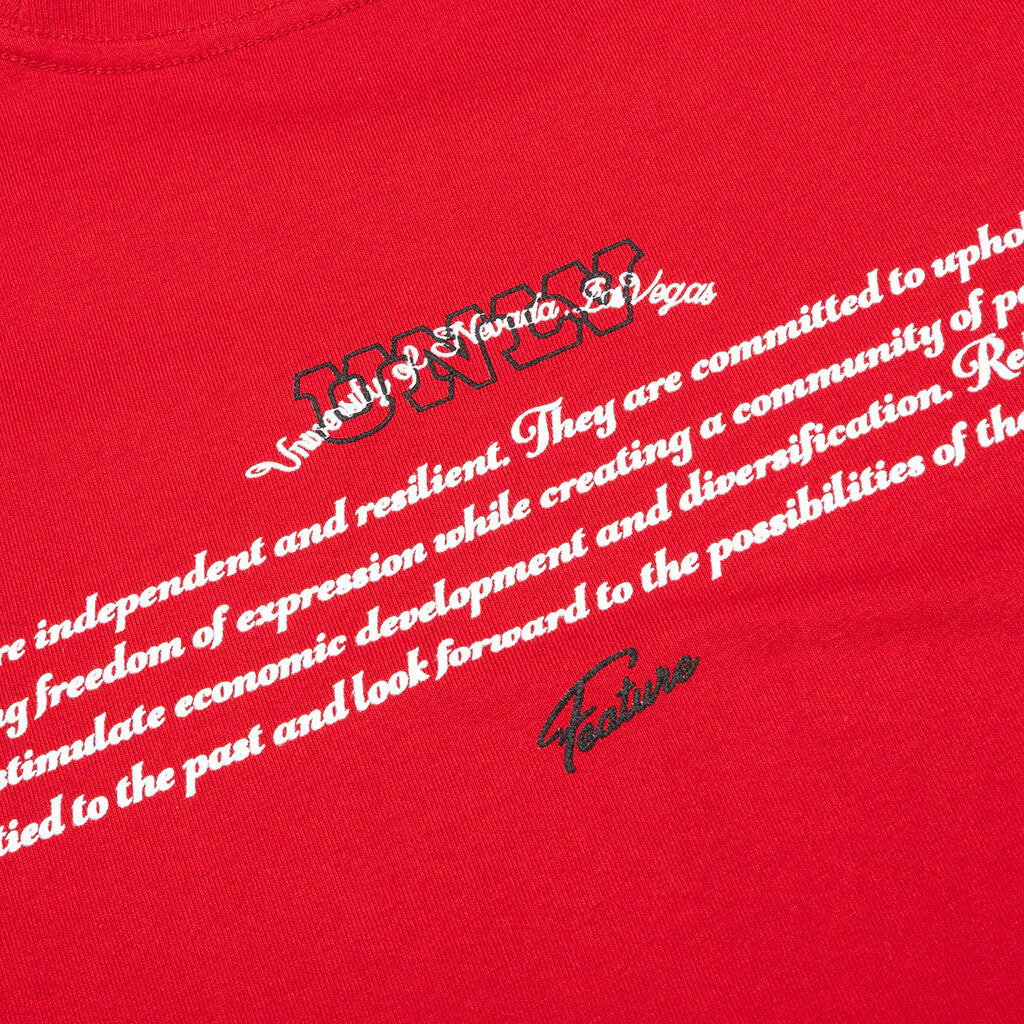Feature x UNLV Chrome Rebels Tee Red