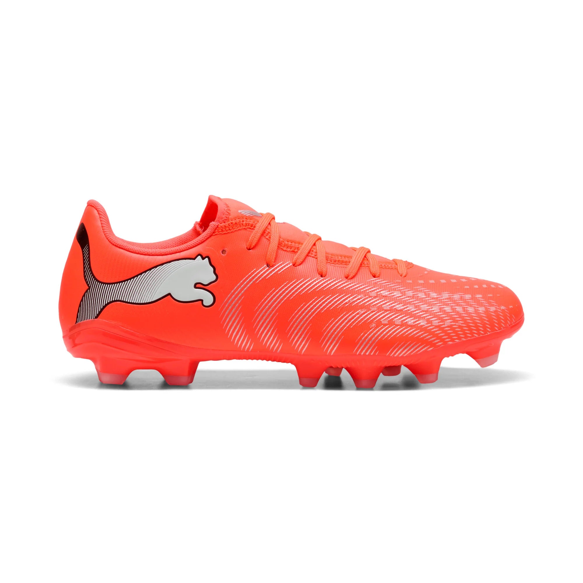 PUMA Future 9 Play FG AG Firm Multi Ground Mens Soccer Cleats Red White Black