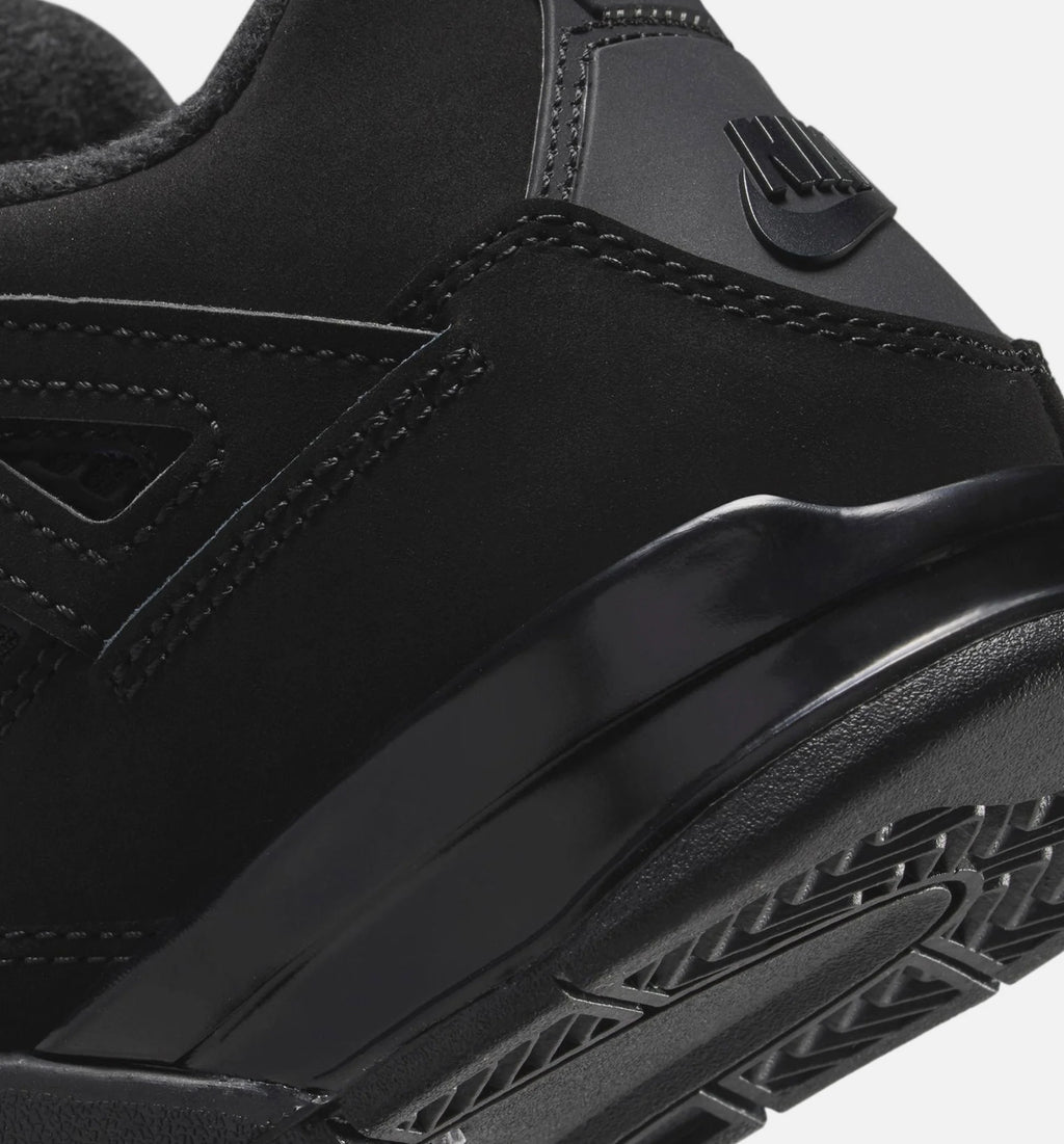 Air Jordan 4 Retro Black Cat Preschool Lifestyle Shoe Black Black Light Graphite