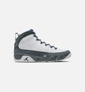 Air Jordan 9 Retro Flint Grey and French Blue Mens Lifestyle Shoe White French Blue Flint Grey