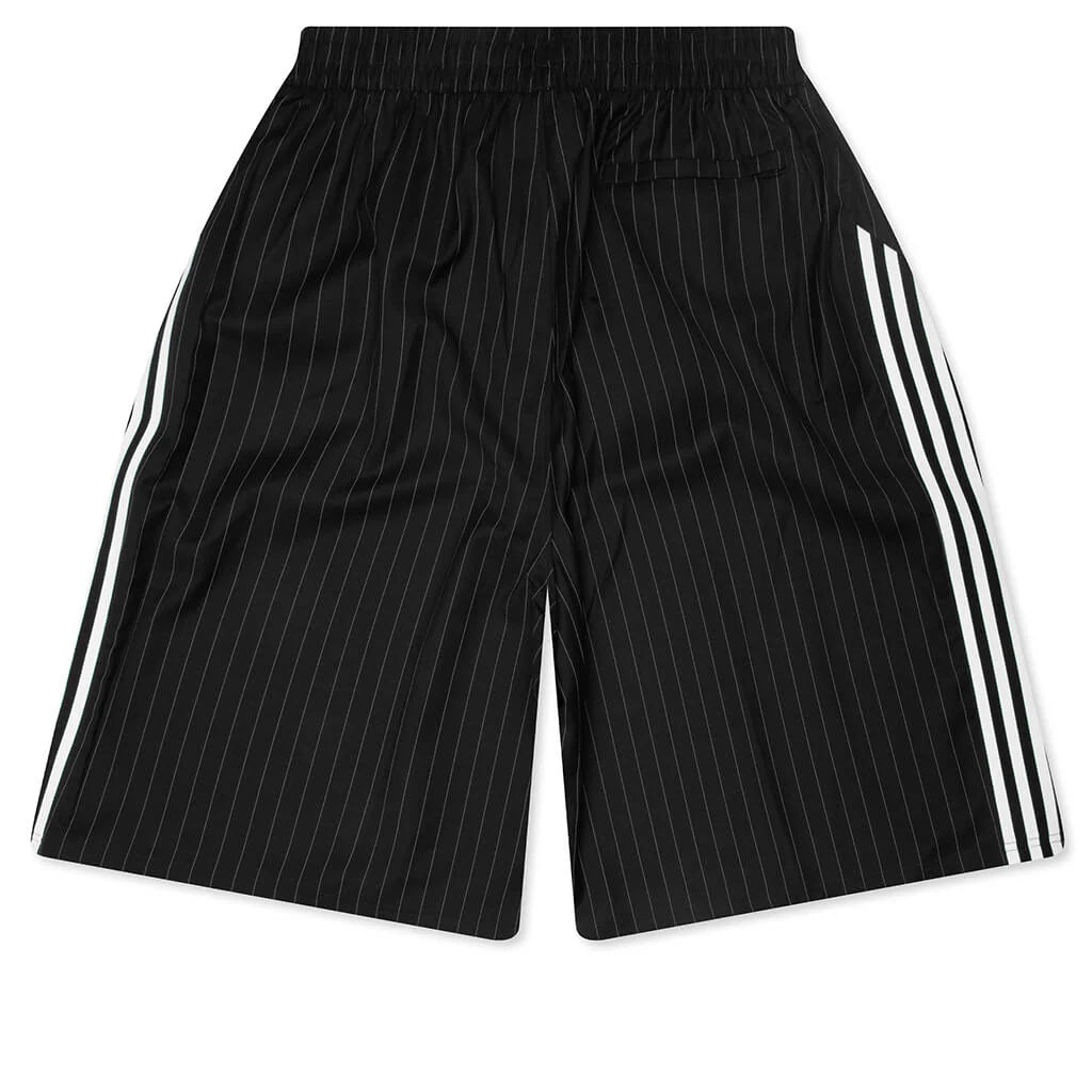 Adidas Originals x Willy Chavarria Pinstripe Shorts Black White