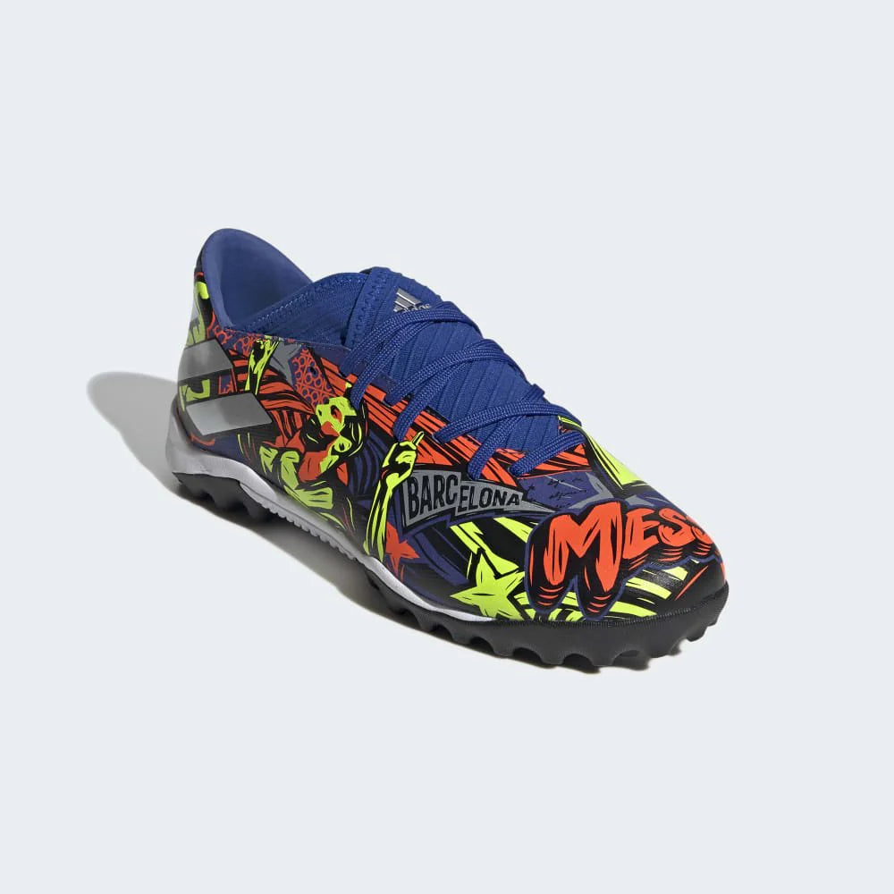 adidas Nemeziz Messi 193 TF Turf Soccer Cleats Royal Yellow Red