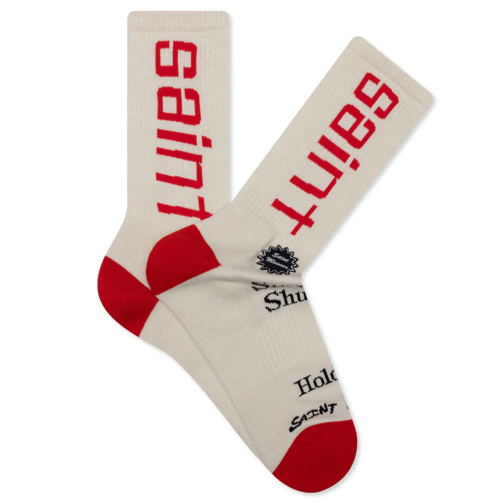 Saint Sit Down Socks Ecru