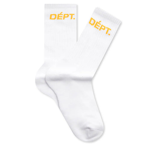 Dépt Socks White Yellow