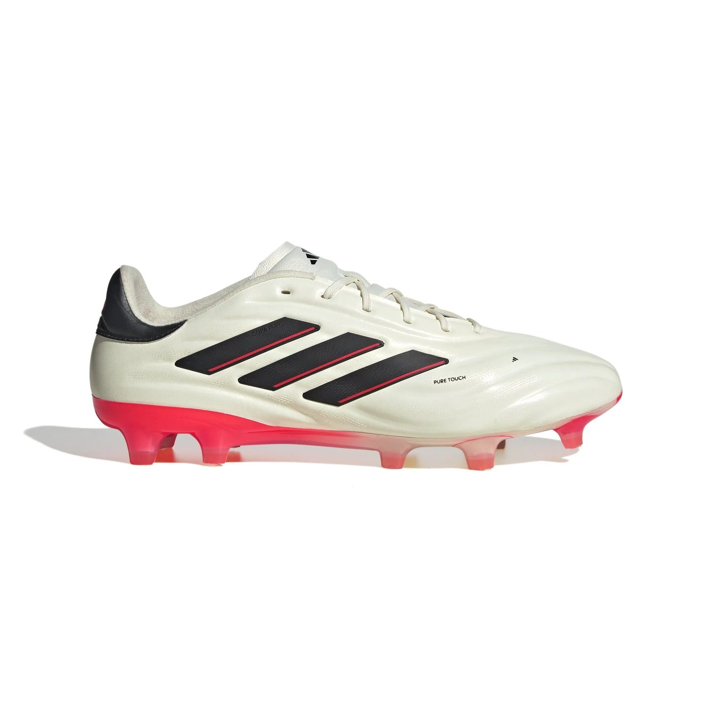 adidas Copa Pure 2 Elite FG Firm Ground Soccer Cleats Ivory Black Solar Red