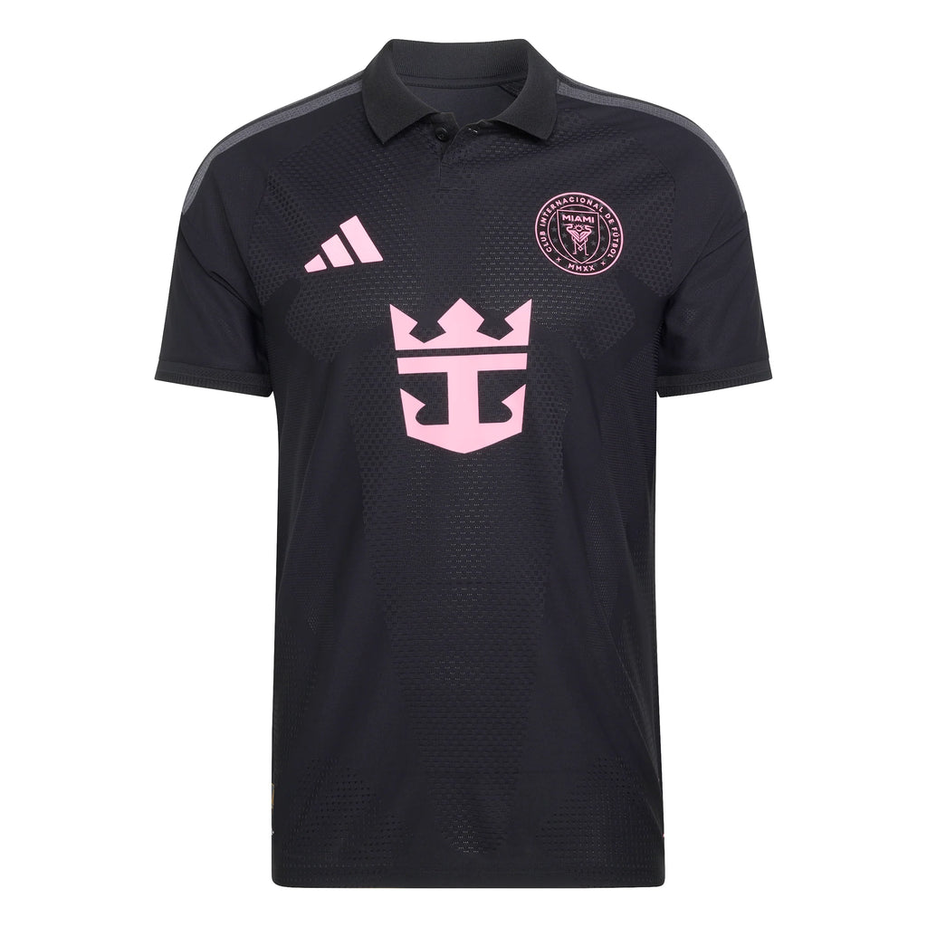 adidas Inter Miami CF Away Authentic Messi Mens Soccer Jersey 26 27 Black Pink