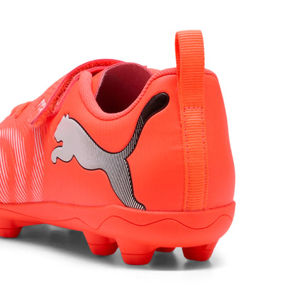 PUMA Future 9 Play V FG AG RB Firm Multi Ground Youth Soccer Cleats Red White Black