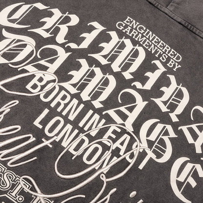 Logo Mania T Shirt Washed Grey