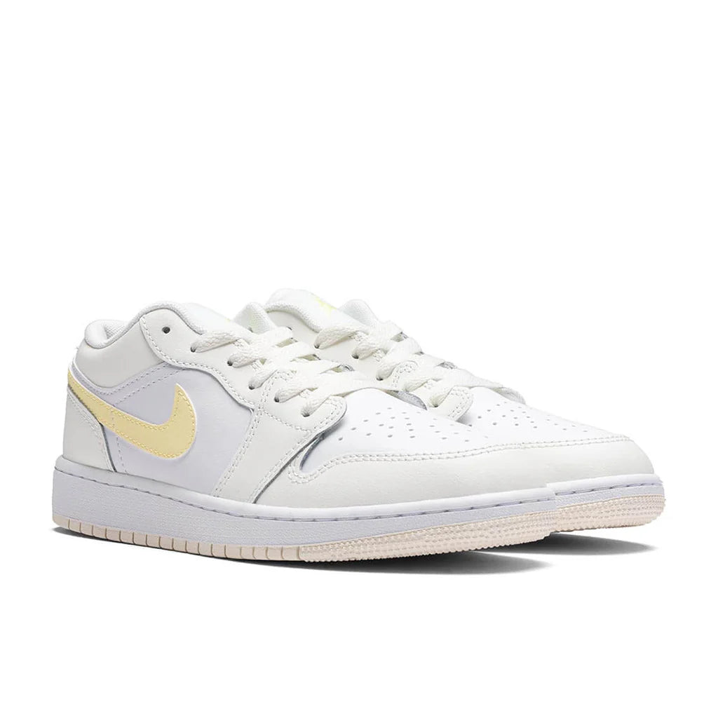 Air Jordan 1 Low GS Sail Lt Laser Orange White Laser Fuchsia