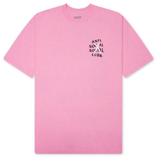 Cancelled Hand Painted Tee Pink