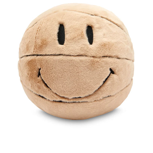 Smiley Sherpa Basketball Pillow Sand