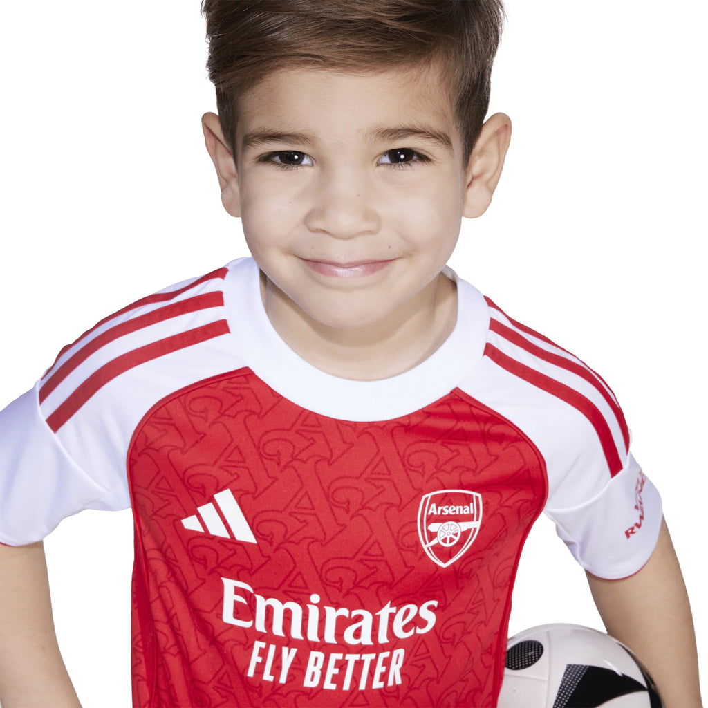 adidas Arsenal Home Mini Kit Youth 25 26 Scarlet White