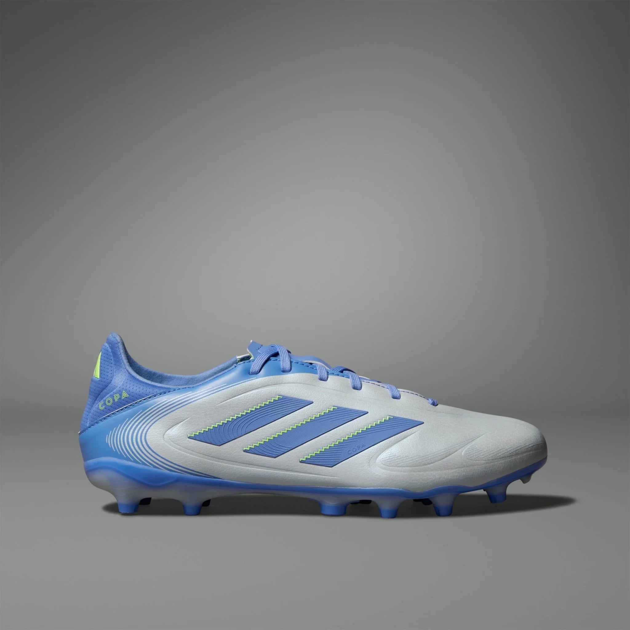 adidas Copa Pure 3 League Firm Multi Ground Soccer Cleats Halo Blue Blue Fusion Lucid Lemon