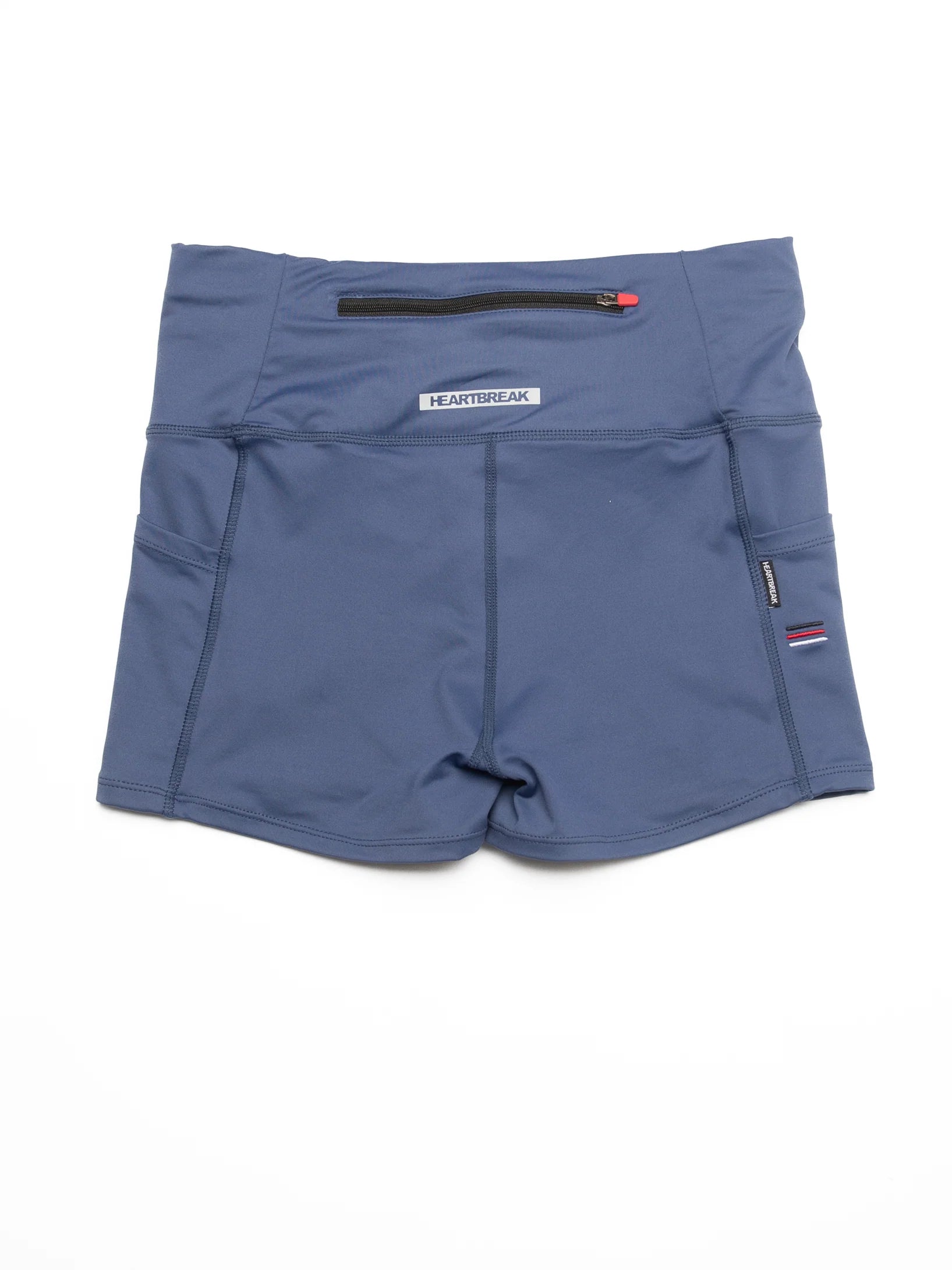 Heartbreak Womens Triple Pocket 2 Running Shorts