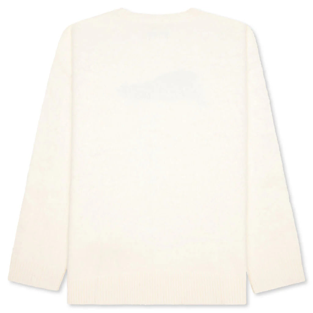Script Logo Sweater Cream
