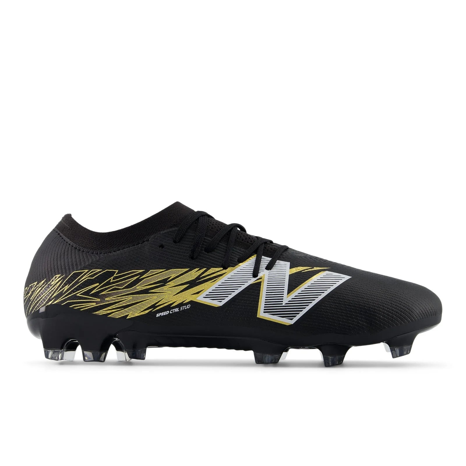 New Balance Furon V8 Elite FG Firm Ground Soccer Cleats Black Gold