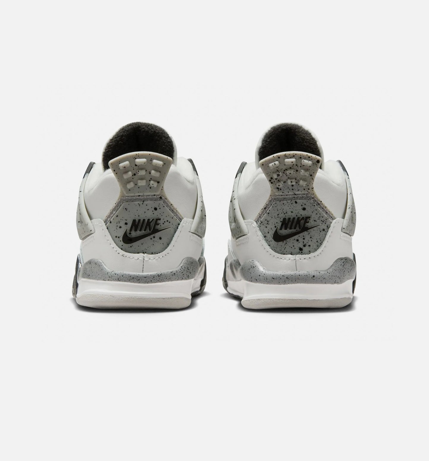 Air Jordan 4 Retro White Cement Infant Toddler Lifestyle Shoe Summit White Fire Red Cement Grey Black