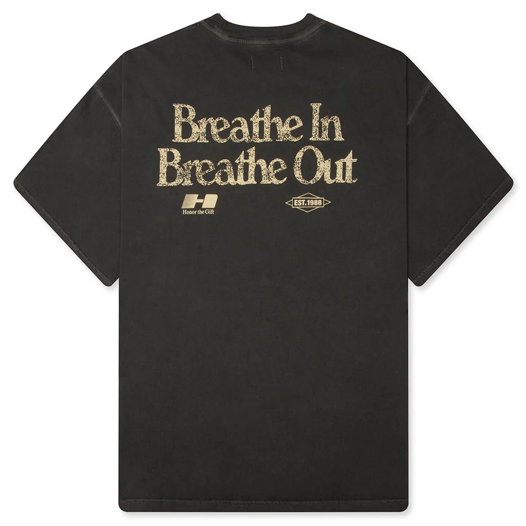 Breathe In Breathe Out S S Tee Black