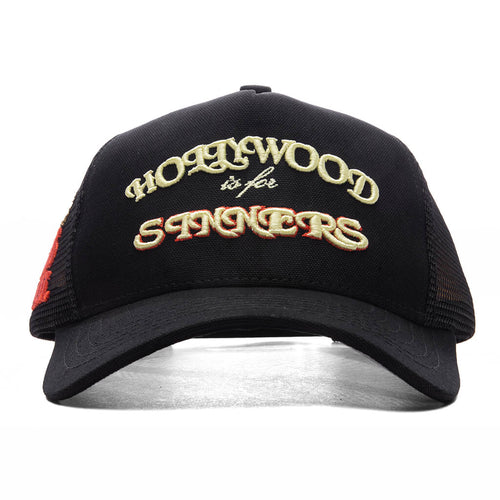 Sinners Trucker Hat Black