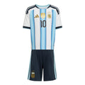 adidas Argentina Home 10 Youth Soccer Mini Kit Set 26 White Blue