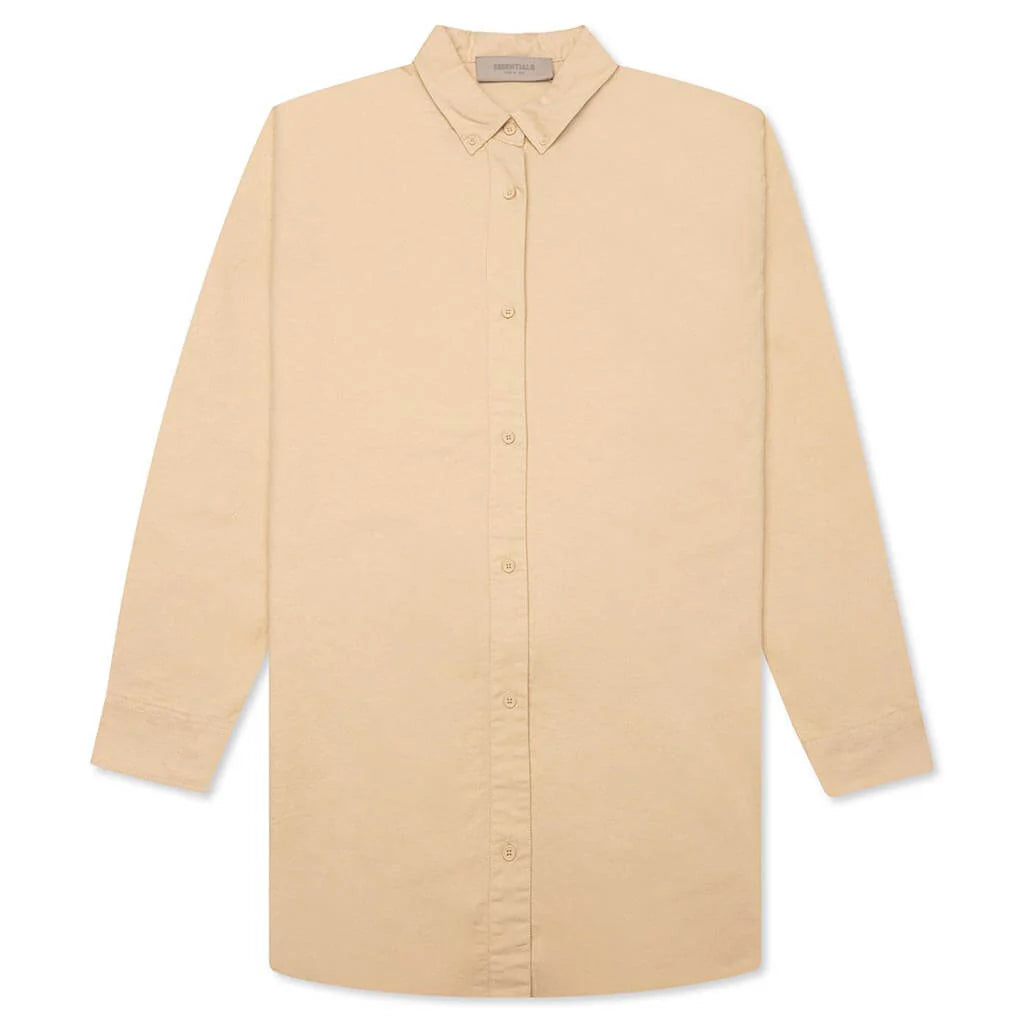 Womens L S Oxford Sand