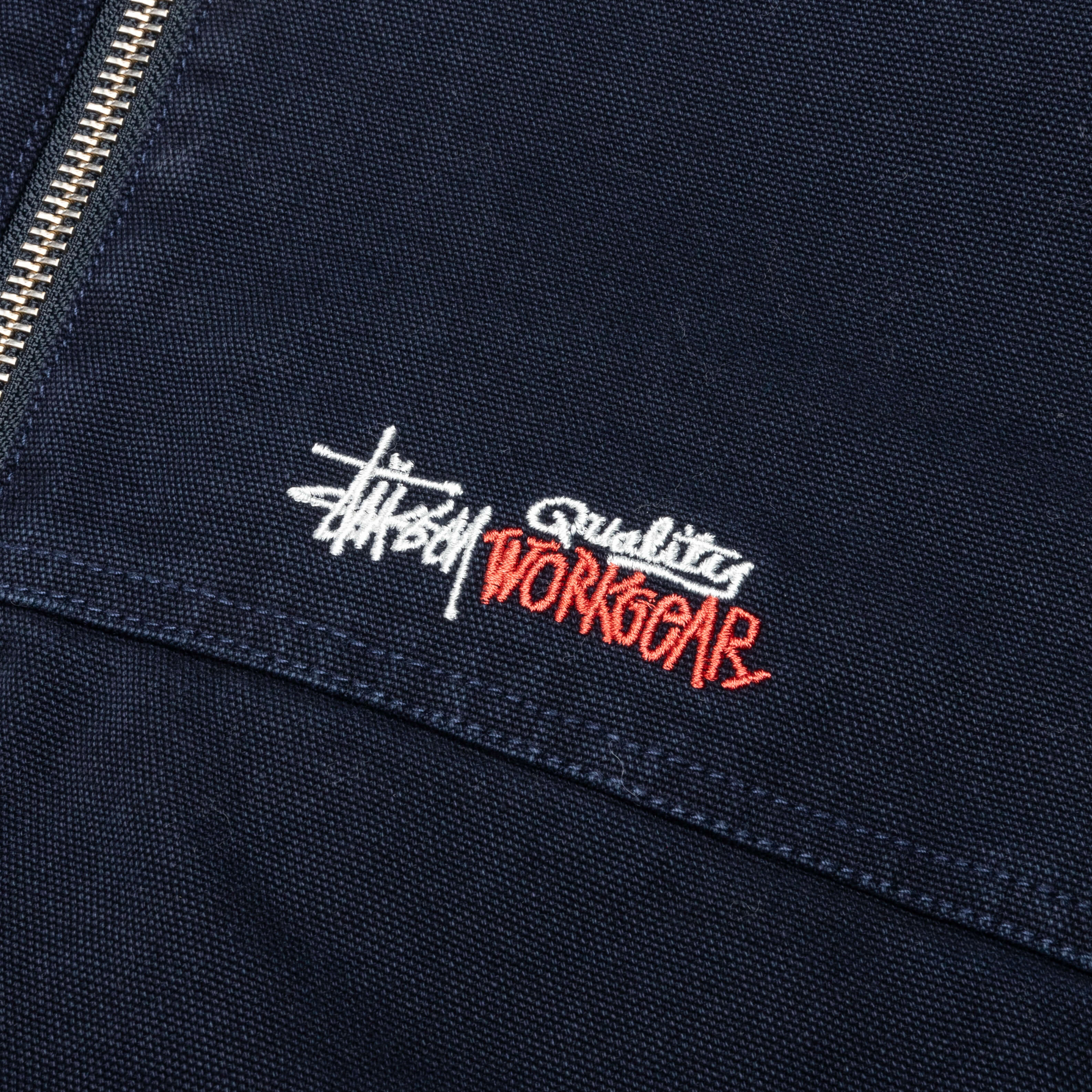 Work Jacket Insulated Canvas Navy