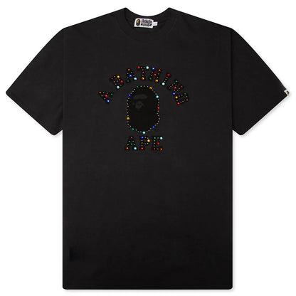 Color Stone College Relaxed Fit Tee Black