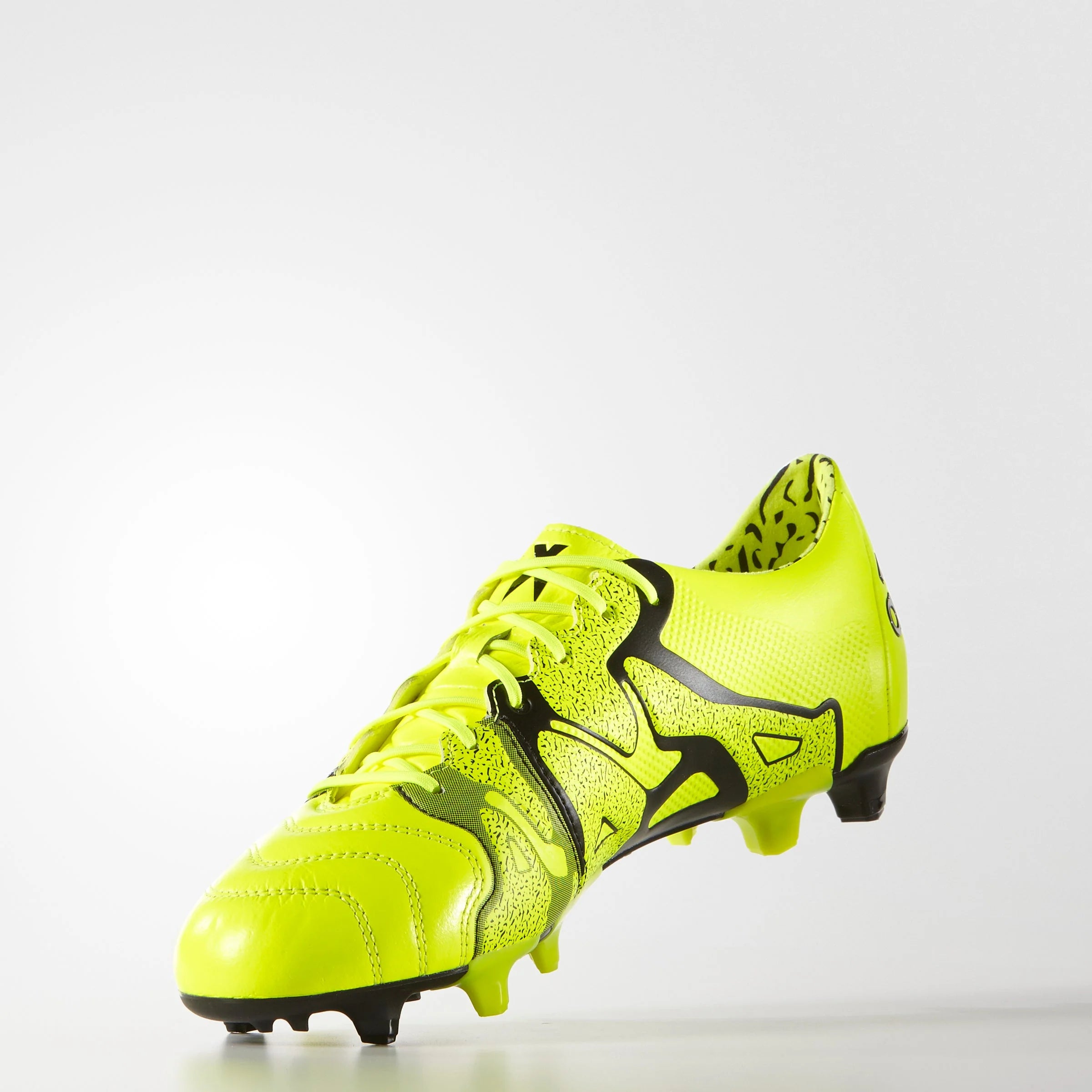 adidas X 151 FG AG Leather Multi Ground Soccer Cleats Solar Yellow Black
