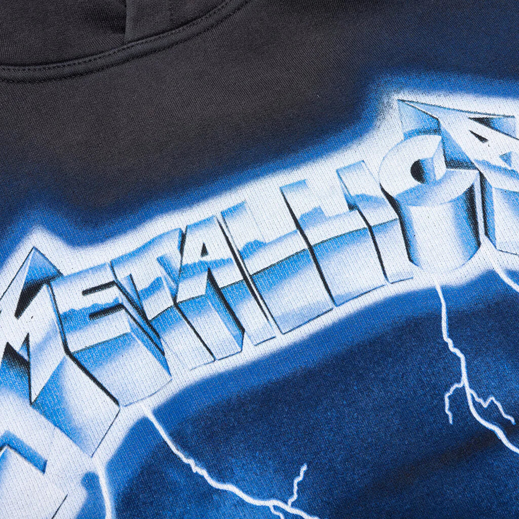 Metallica Ride The Lightning Hoodie Vintage Grey