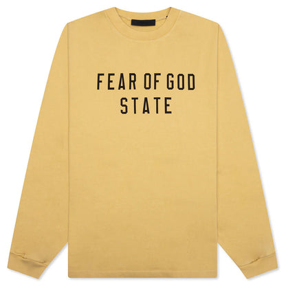 Heavy L S Tee Amber