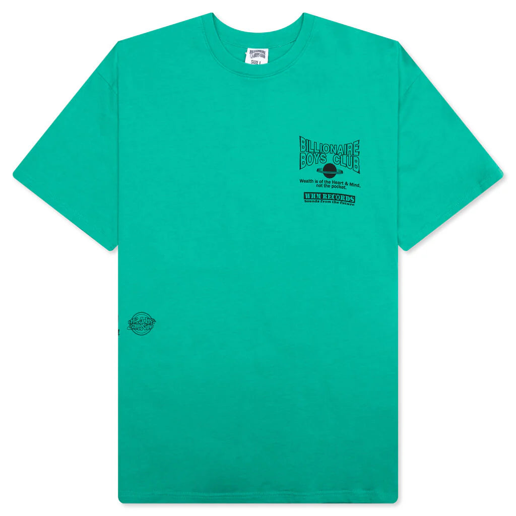 Whim Records S S Tee Sea Green