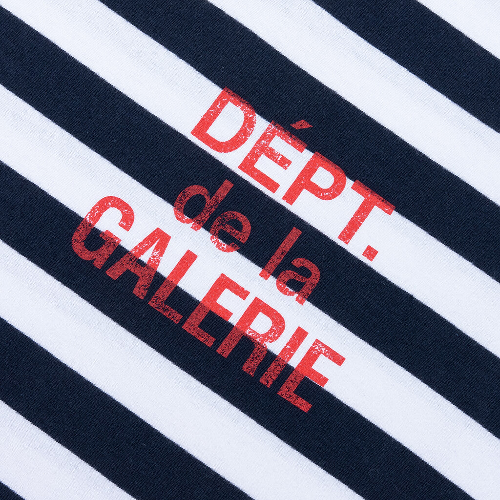 French Tee Navy White Stripe