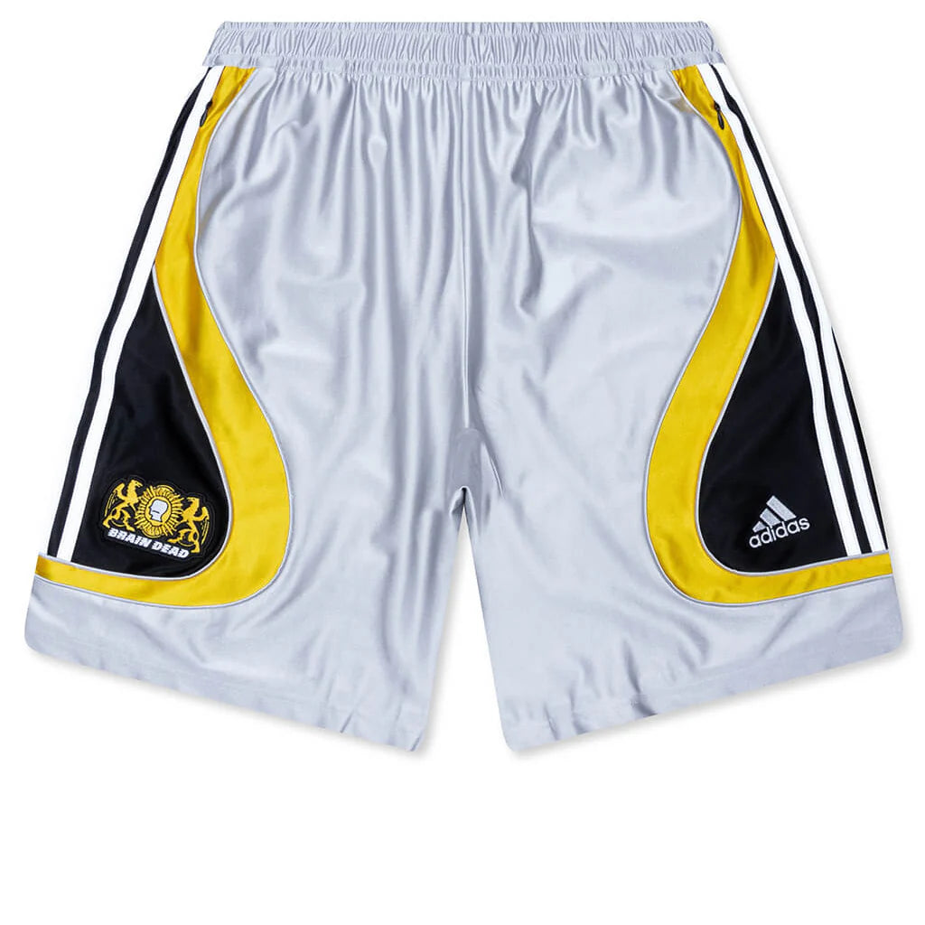 adidas Originals x Brain Dead FB Short Silver Metallic