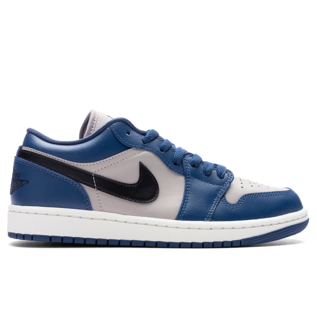 Womens Air Jordan 1 Low French Blue Black College Grey Sail