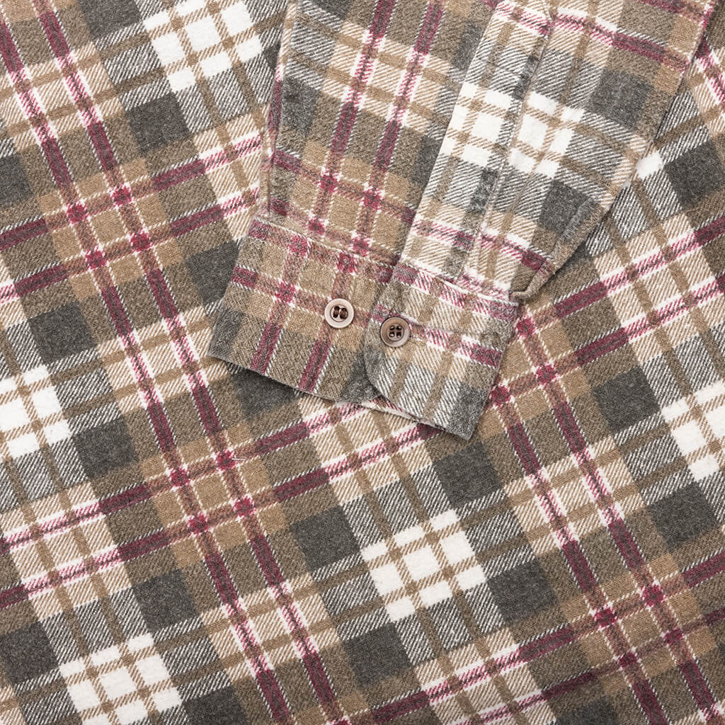 Ribbon Flannel Shirt Assorted