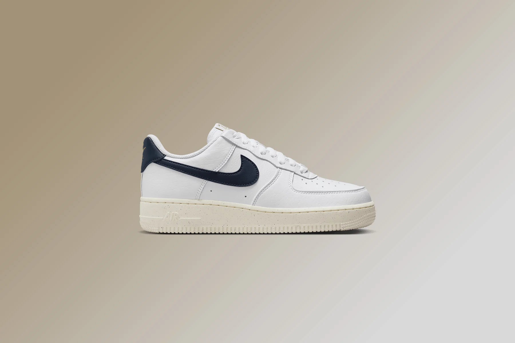 Womens Air Force 1 07 Olympic White Obsidian Pale Ivory Metallic Gold