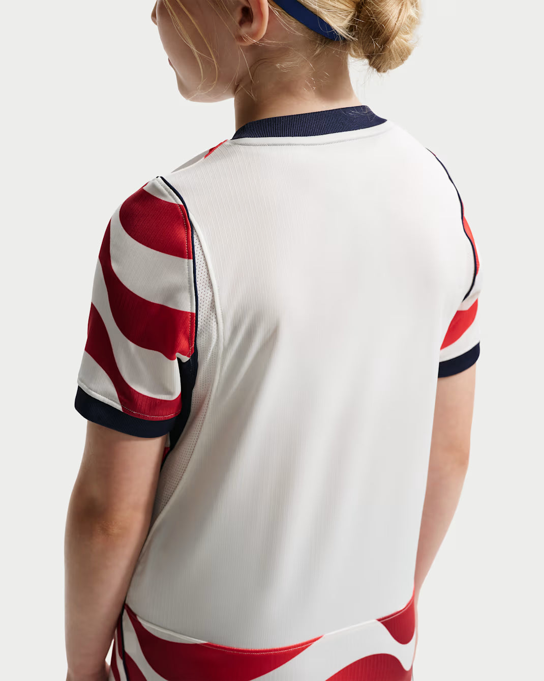 Nike USMNT Home Youth Soccer Jersey 2026 White Red NO STARS