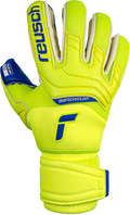 Reusch Attrakt Duo Ortho Tec Goalkeeper Gloves Fluo Yellow Blue