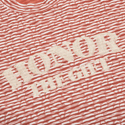 Stripe Box Tee Brick